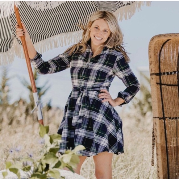 Kiel James Patrick Dresses & Skirts - KJP cozy cabin flannel belted plaid dress